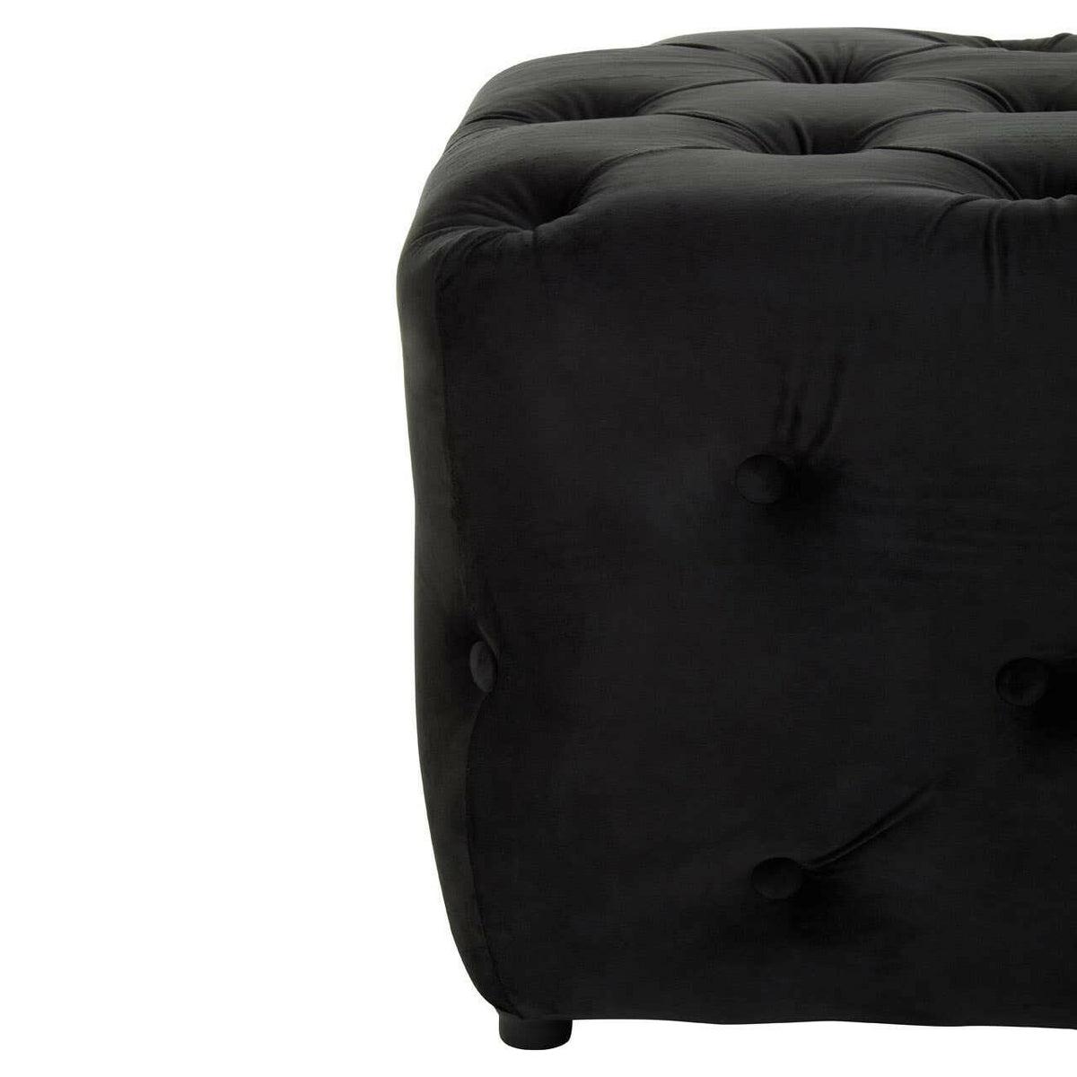Alea Black Velvet Bench.