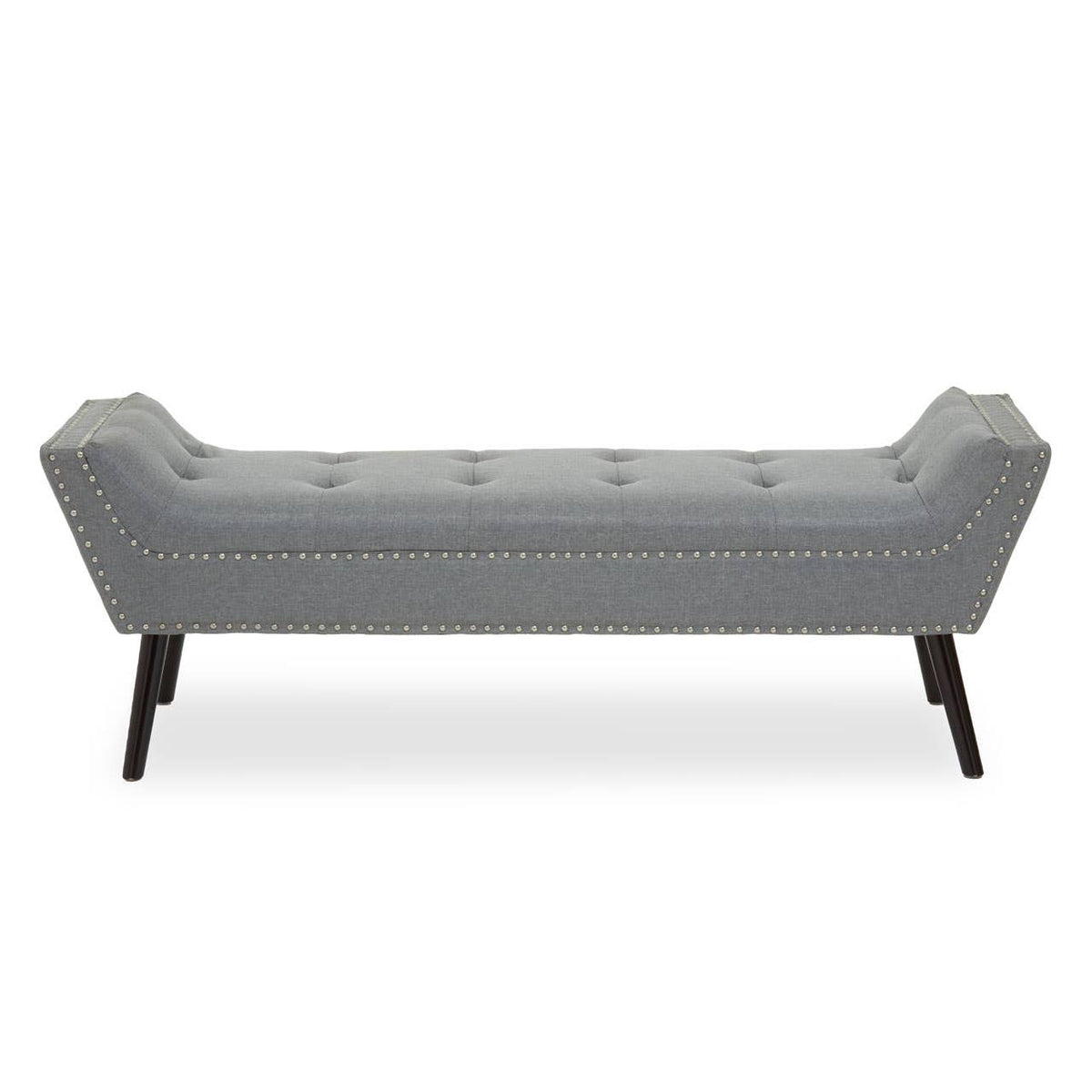Alea Grey Fabric Bench.