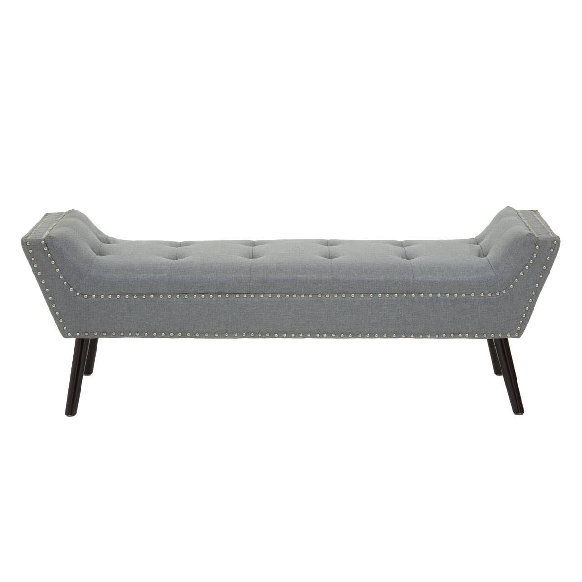 Alea Grey Fabric Bench.