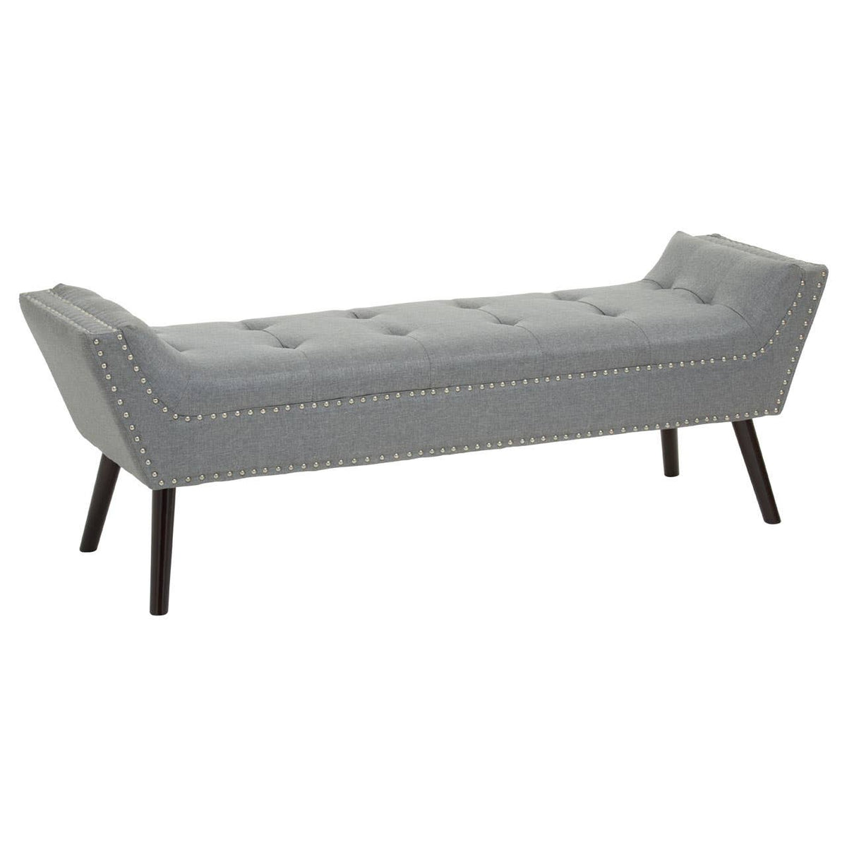 Alea Grey Fabric Bench.