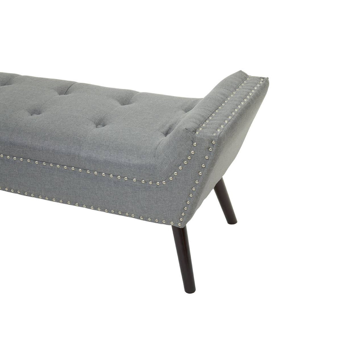 Alea Grey Fabric Bench.