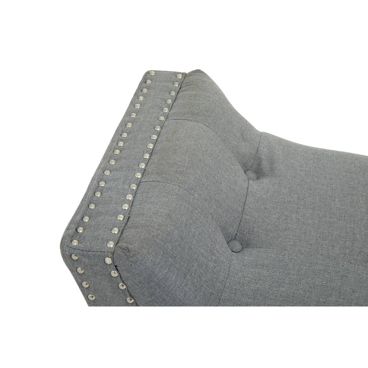 Alea Grey Fabric Bench.