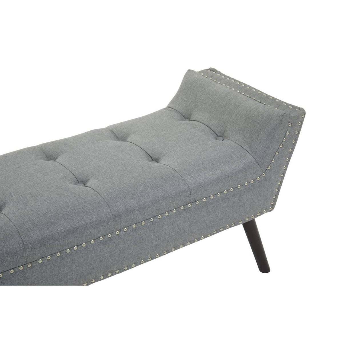 Alea Grey Fabric Bench.