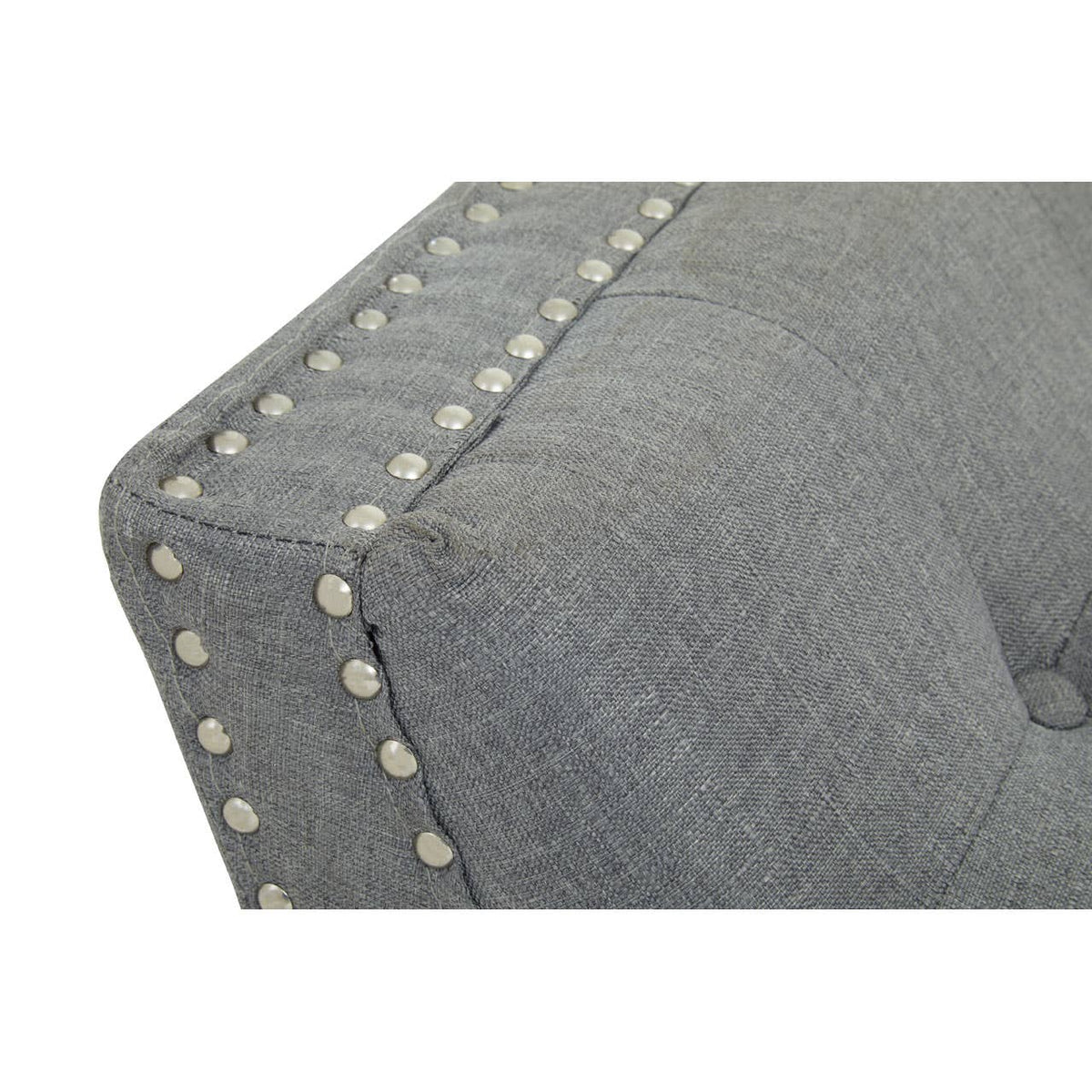 Alea Grey Fabric Bench.