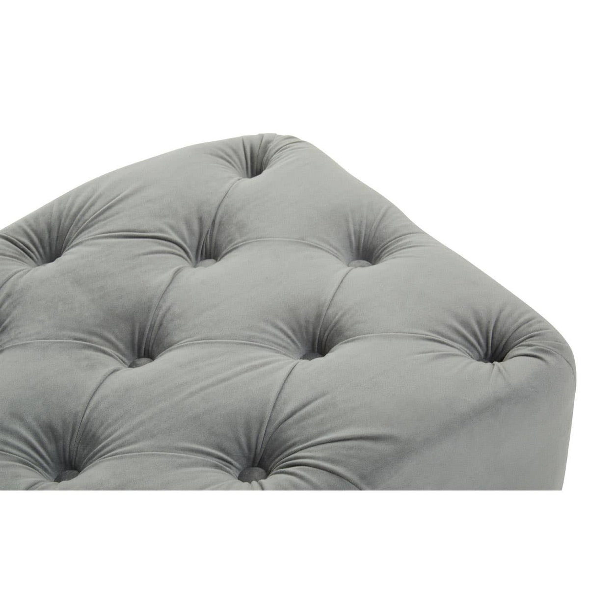 Alea Grey Velvet Bench.