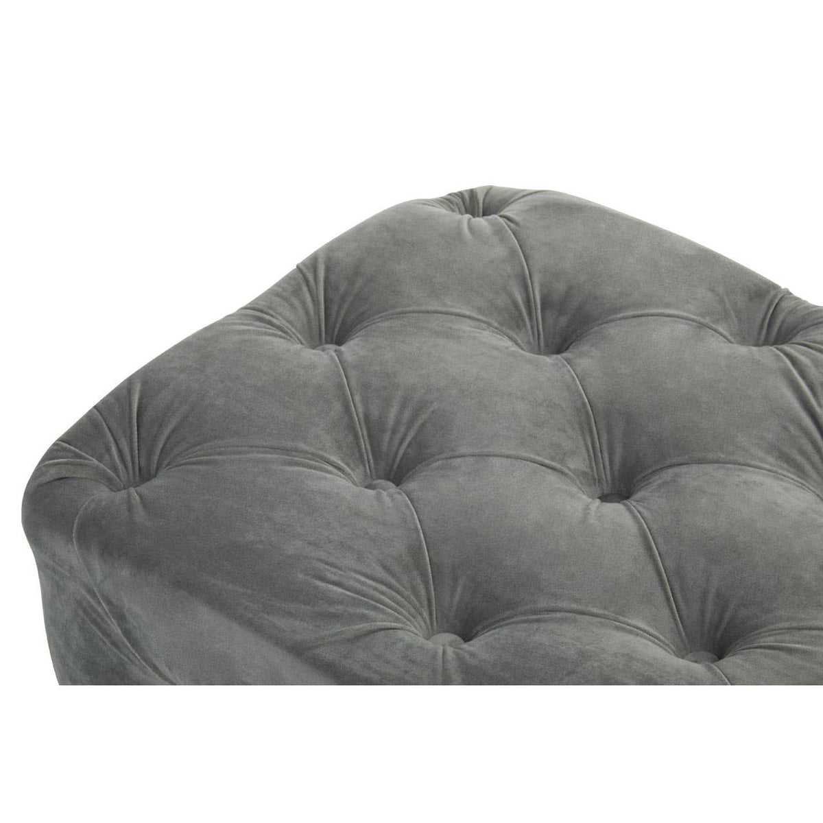 Alea Grey Velvet Bench.