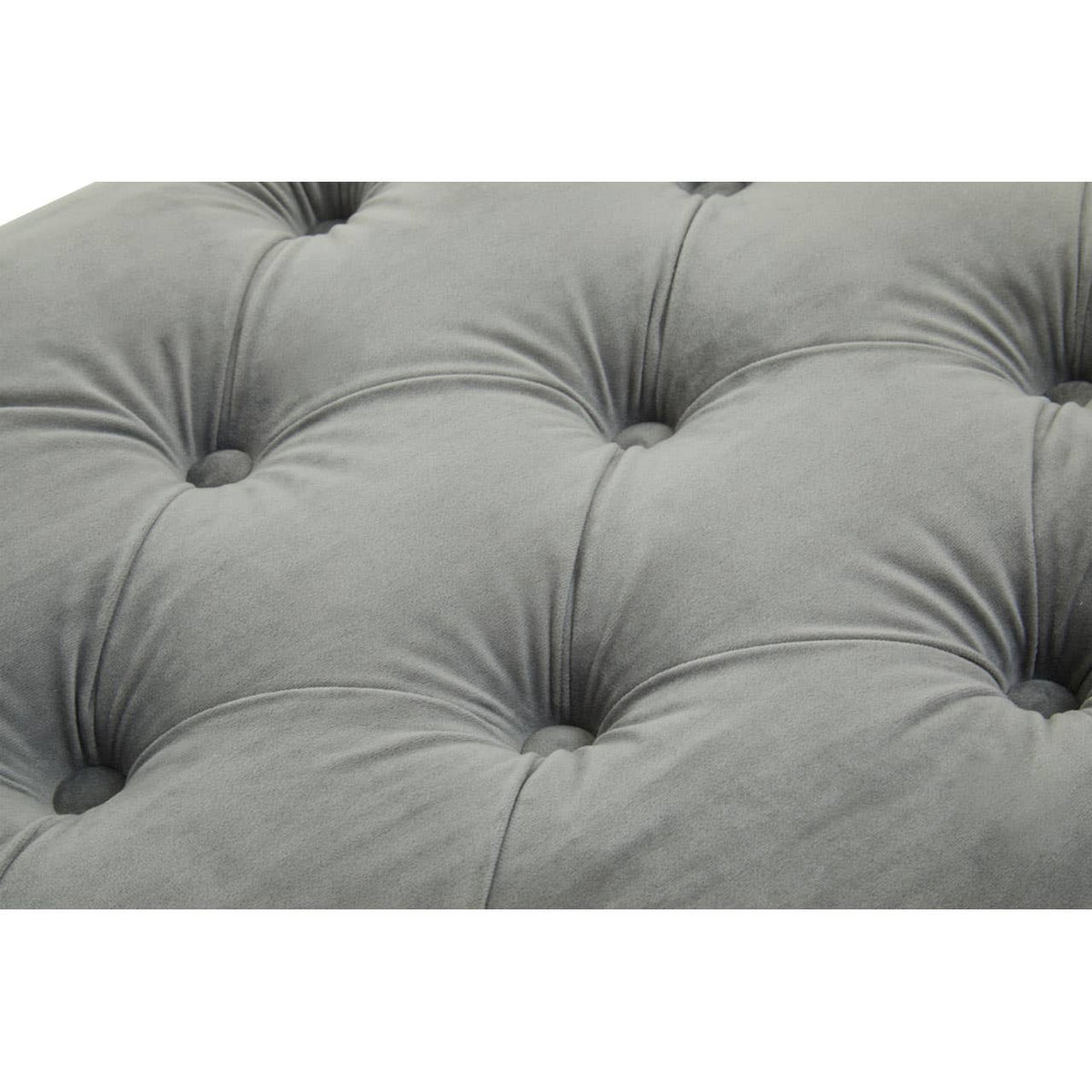 Alea Grey Velvet Bench.