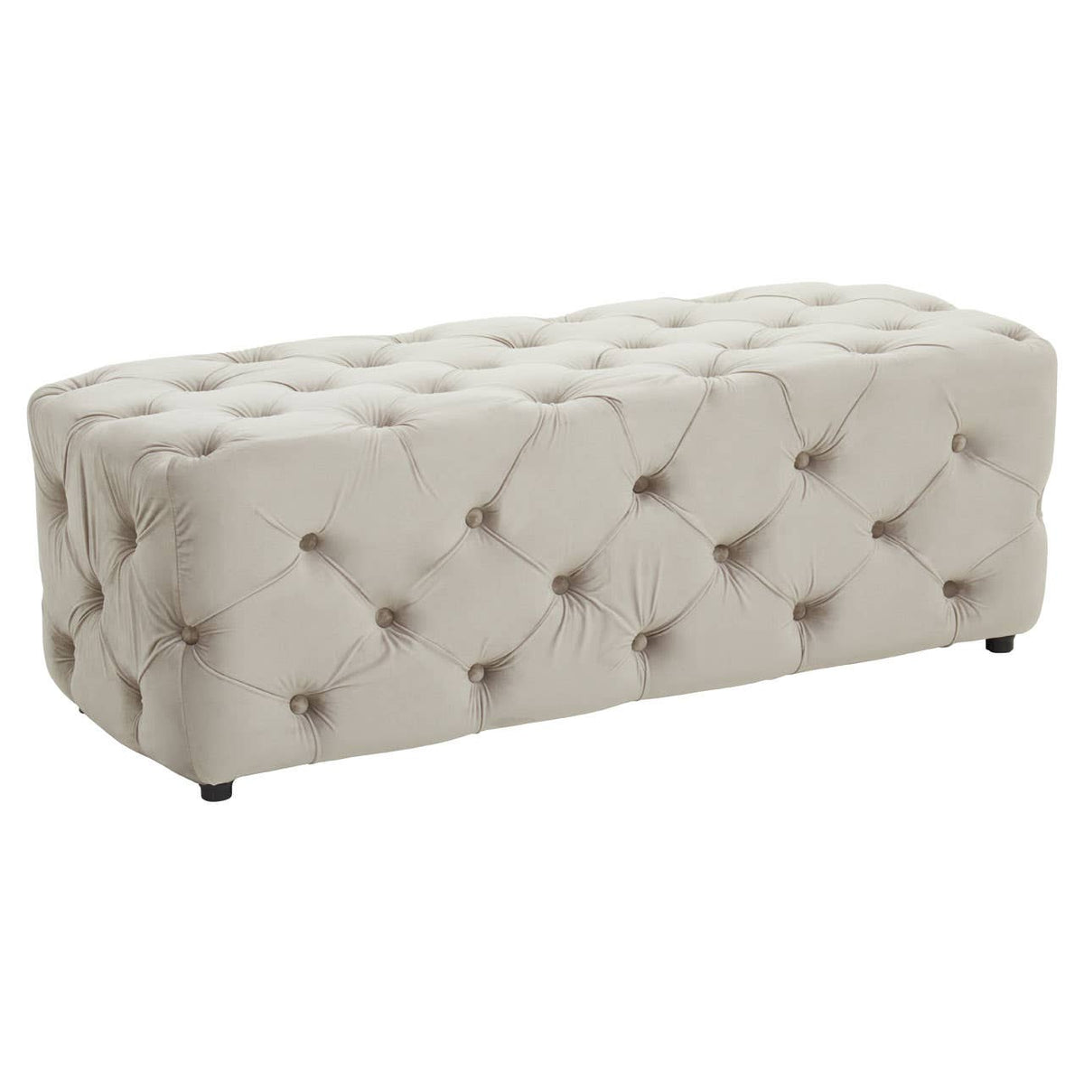 Alea Mink Velvet Bench.
