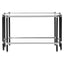 Noosa & Co. Living Allessi Silver and Black Console Table with Glass Top House of Isabella UK