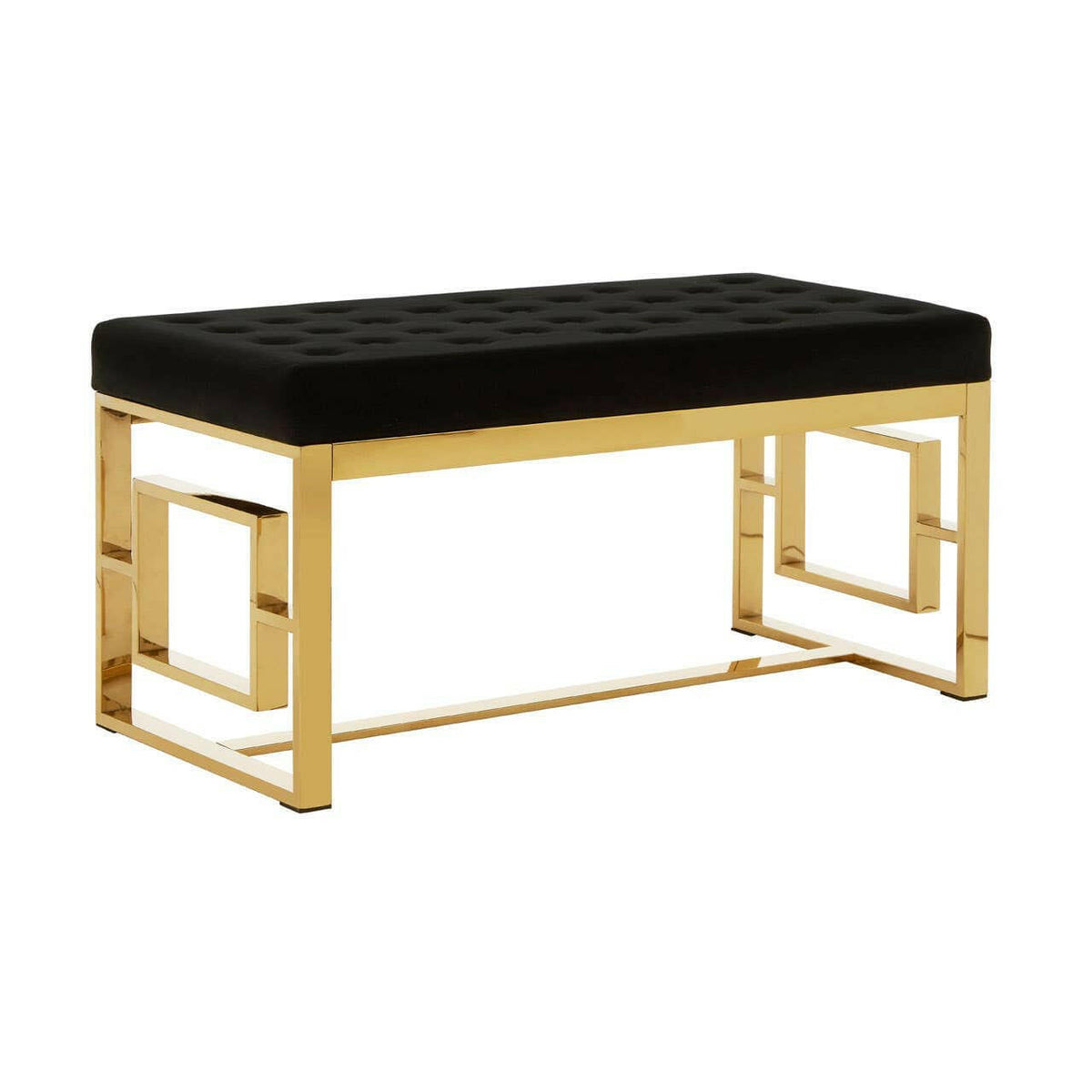 Allure Black Velvet Bench.