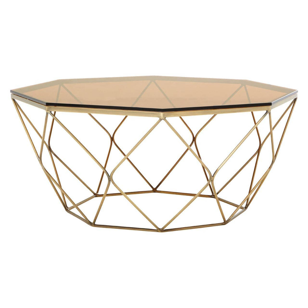 Noosa & Co. Living Allure Brushed Bronze Tapered Coffee Table House of Isabella UK