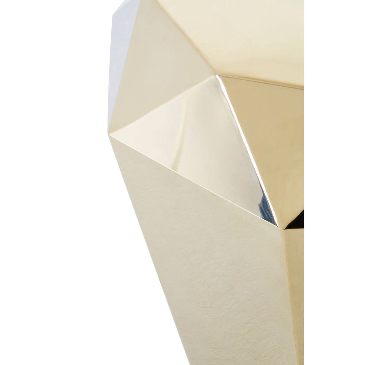 Allure Champagne Gold Diamond Cut End Table.