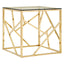 Noosa & Co. Living Allure Champagne Gold Geometric End Table House of Isabella UK
