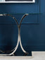 Noosa & Co. Living Allure Chrome Curved Base Console Table House of Isabella UK