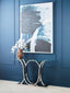 Noosa & Co. Living Allure Chrome Curved Base Console Table House of Isabella UK
