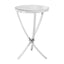 Noosa & Co. Living Allure Chrome Pinched Round Side Table House of Isabella UK
