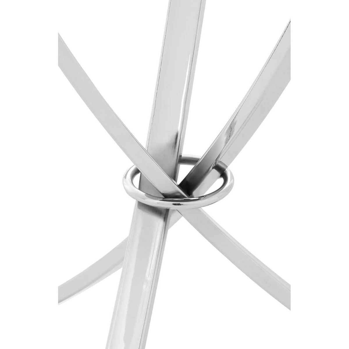 Allure Chrome Pinched Side Table.