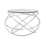 Noosa & Co. Living Allure Clear Glass Circular End Table House of Isabella UK