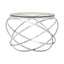 Noosa & Co. Living Allure Clear Glass Circular End Table House of Isabella UK