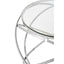 Noosa & Co. Living Allure Clear Glass Circular End Table House of Isabella UK