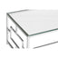 Noosa & Co. Living Allure Clear Glass Silver Base Coffee Table House of Isabella UK