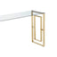 Noosa & Co. Living Allure Console Table with Gold Legs and Glass Top House of Isabella UK