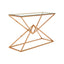 Noosa & Co. Living Allure Corseted Rose Gold Console Table House of Isabella UK