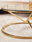 Noosa & Co. Living Allure Corseted Round Champagne Coffee Table House of Isabella UK