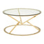 Noosa & Co. Living Allure Corseted Round Champagne Coffee Table House of Isabella UK