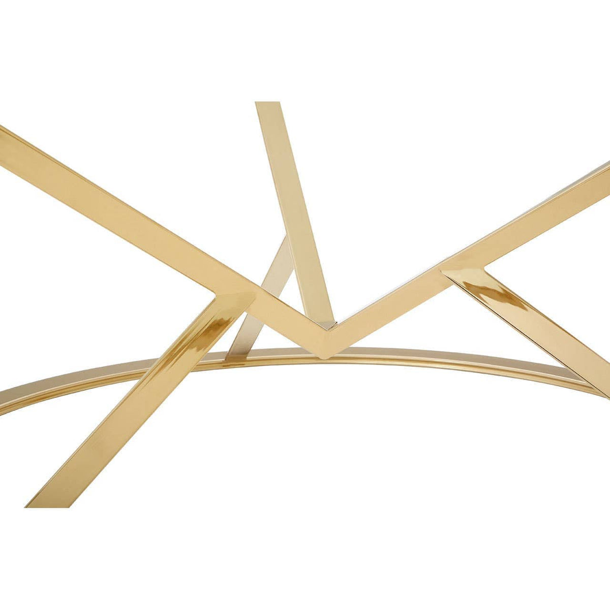 Noosa & Co. Living Allure Corseted Round Champagne Coffee Table House of Isabella UK