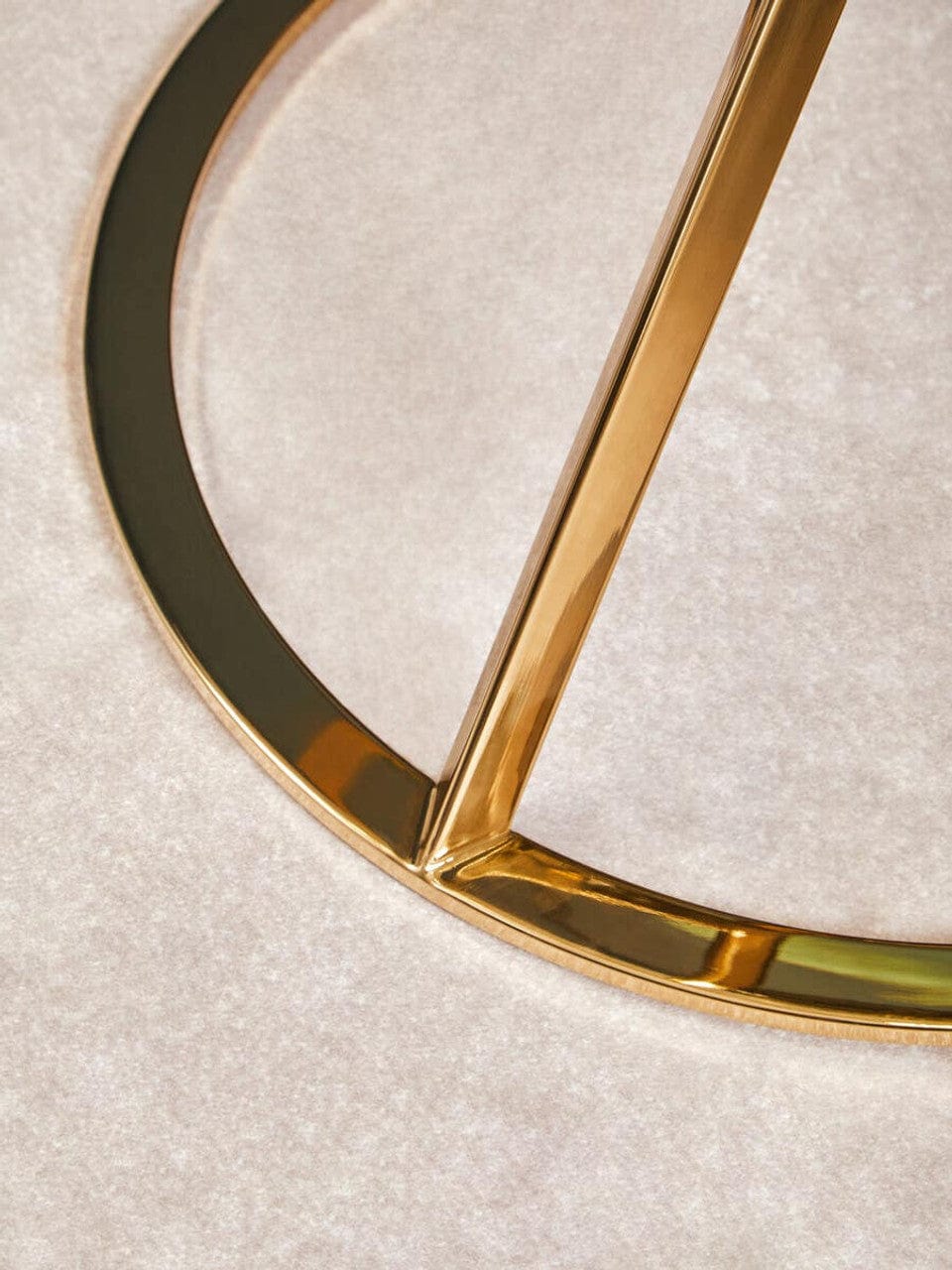 Noosa & Co. Living Allure Corseted Round Champagne End Table House of Isabella UK