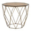 Noosa & Co. Living Allure End Table With Brushed Bronze Base House of Isabella UK