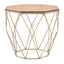 Noosa & Co. Living Allure End Table With Brushed Bronze Base House of Isabella UK