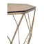 Noosa & Co. Living Allure End Table With Brushed Bronze Base House of Isabella UK