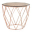 Noosa & Co. Living Allure End Table With Rose Gold Base House of Isabella UK