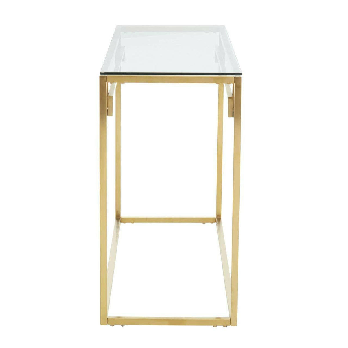 Allure Gold Brushed Console Table.