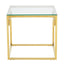 Noosa & Co. Living Allure Gold Brushed Side Table House of Isabella UK