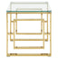 Noosa & Co. Living Allure Gold Finish Square Legs End Table House of Isabella UK
