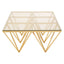 Noosa & Co. Living Allure Gold Prismatic Coffee Table House of Isabella UK