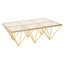 Noosa & Co. Living Allure Gold Prismatic Coffee Table House of Isabella UK