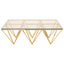 Noosa & Co. Living Allure Gold Prismatic Coffee Table House of Isabella UK