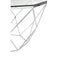 Noosa & Co. Living Allure Hexagon Tempered Glass Chrome Coffee Table House of Isabella UK