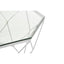 Noosa & Co. Living Allure Hexagon Tempered Glass Chrome Coffee Table House of Isabella UK