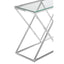 Noosa & Co. Living Allure Inverted Prism Base Silver Console Table. House of Isabella UK