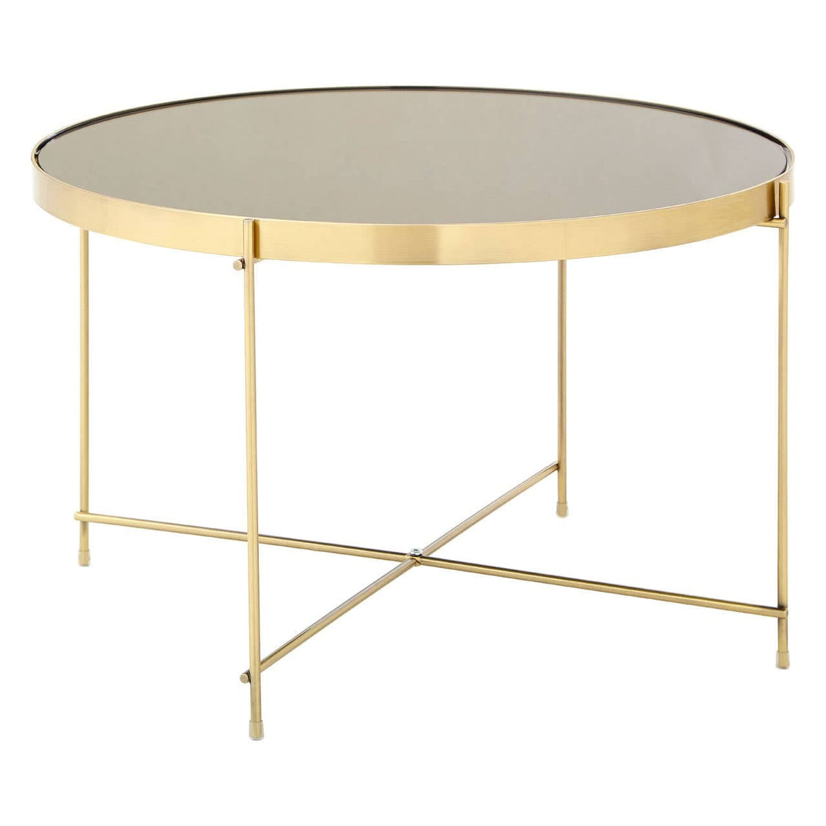 Allure Large Black Mirror Side Table.
