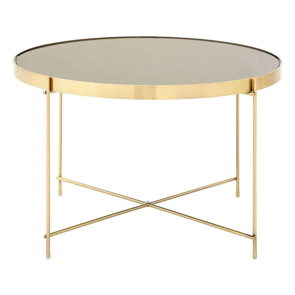 Allure Large Black Mirror Side Table.