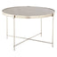 Allure Large Grey Mirror Side Table.