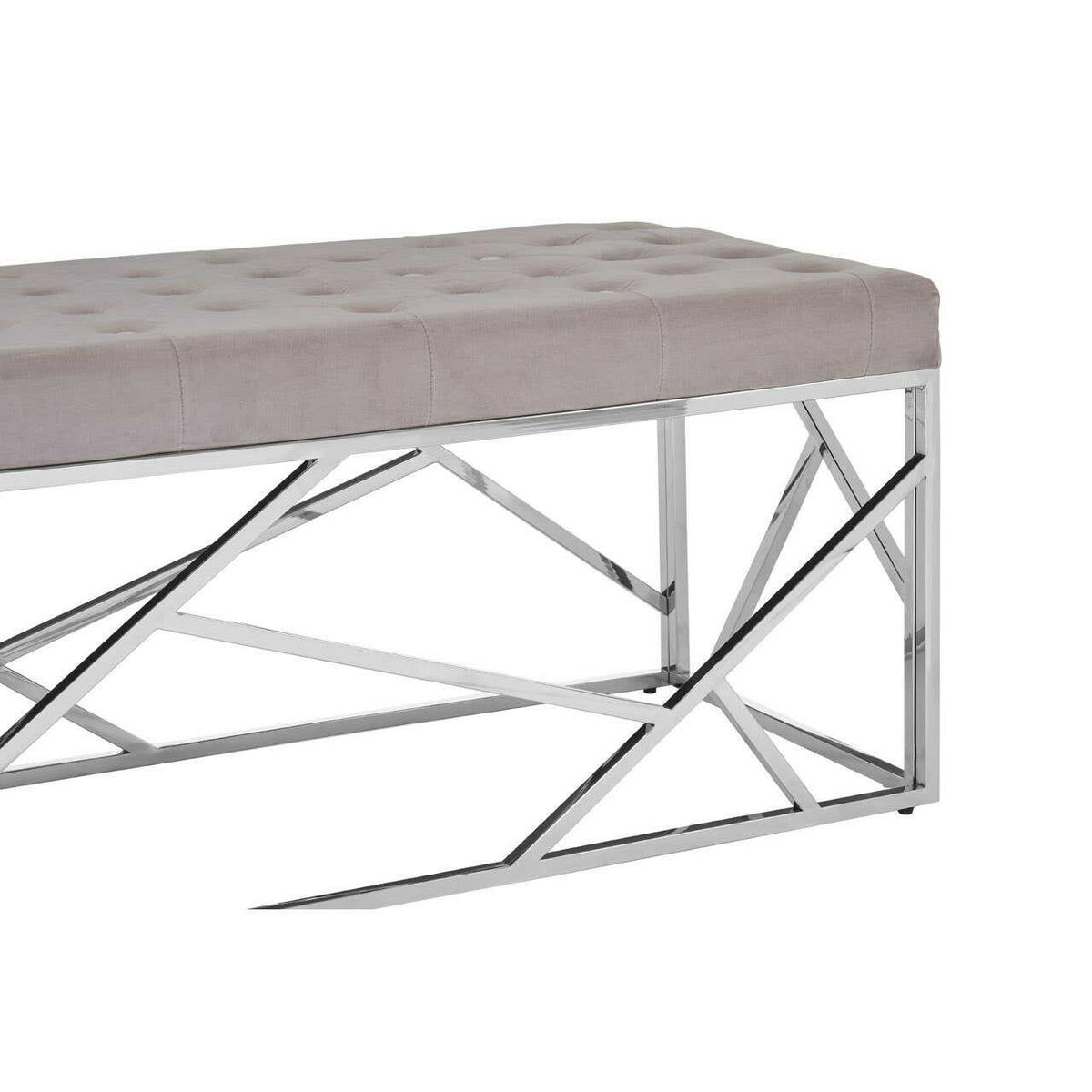 Allure Mink Velvet / Asymmetric Bench.