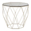 Noosa & Co. Living Allure Octagonal End Table With Brushed Nickel Base House of Isabella UK