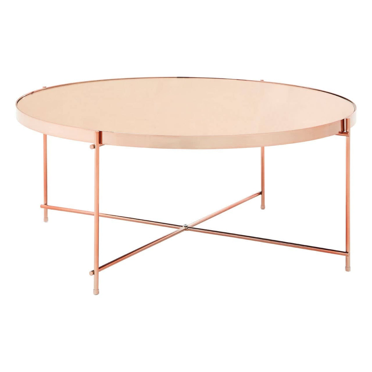 Allure Pink Mirror Coffee Table.
